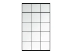 Espejos de pared 2 uds metal negro 100x60 cm ES870884