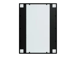Espejos de pared 3 uds metal negro 80x60 cm ES218179