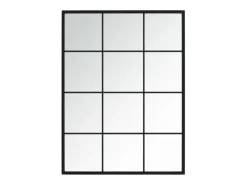 Espejos de pared 2 uds metal negro 80x60 cm ES250168