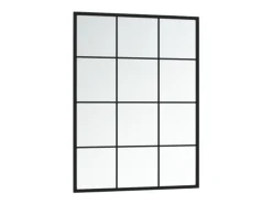 Espejos de pared 2 uds metal negro 80x60 cm ES250168