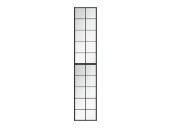 Espejos de pared 2 uds metal negro 100x40 cm ES877640