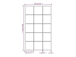 Espejos de pared 2 uds negro 100x60 cm metal