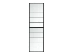 Espejos de pared 2 uds negro 100x60 cm metal
