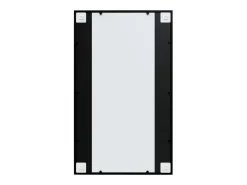 Espejos de pared 2 uds negro 100x60 cm metal