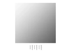 Espejos de pared cuadrados 2 unidades vidrio 50x50 cm ES698397