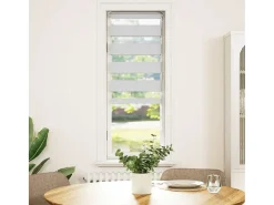 Estor cebra blanco 40x150 cm ancho tejido 35,9 cm poliéster