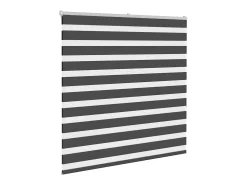 Estor cebra negro 140x150 cm ancho tela 135,9 cm poliéster