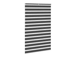Estor cebra negro 140x200 cm ancho tela 135,9 cm poliéster