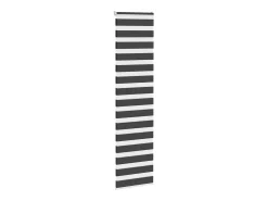 Estor cebra negro 55x200 cm ancho tela 50,9 cm poliéster