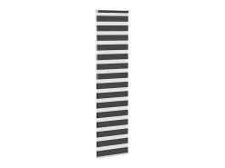Estor cebra negro 55x200 cm ancho tela 50,9 cm poliéster