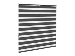 Estor cebra negro 145x150 cm ancho tela 140,9 cm poliéster