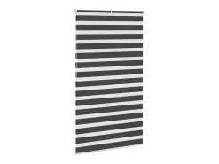 Estor cebra negro 120x200 cm ancho tela 115,9 cm poliéster