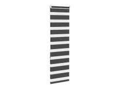 Estor cebra negro 45x150 cm ancho tela 40,9 cm poliéster