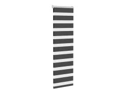 Estor cebra negro 40x150 cm ancho tela 35,9 cm poliéster