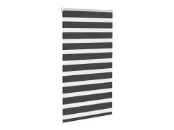 Estor cebra negro 75x100 cm ancho tela 70,9 cm poliéster