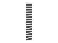 Estor cebra negro 50x200 cm ancho tela 45,9 cm poliéster