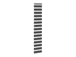 Estor cebra negro 50x200 cm ancho tela 45,9 cm poliéster