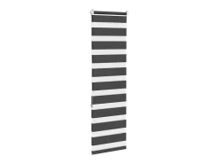 Estor cebra negro 50x150 cm ancho tela 45,9 cm poliéster