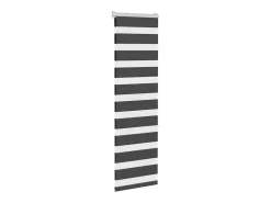 Estor cebra negro 50x150 cm ancho tela 45,9 cm poliéster