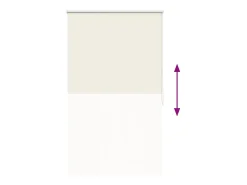 Estor enrollable 80 x 175 cm Blanco roto