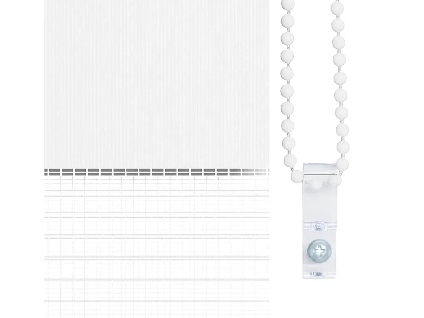 Estor enrollable blanco de 140 x 175 cm