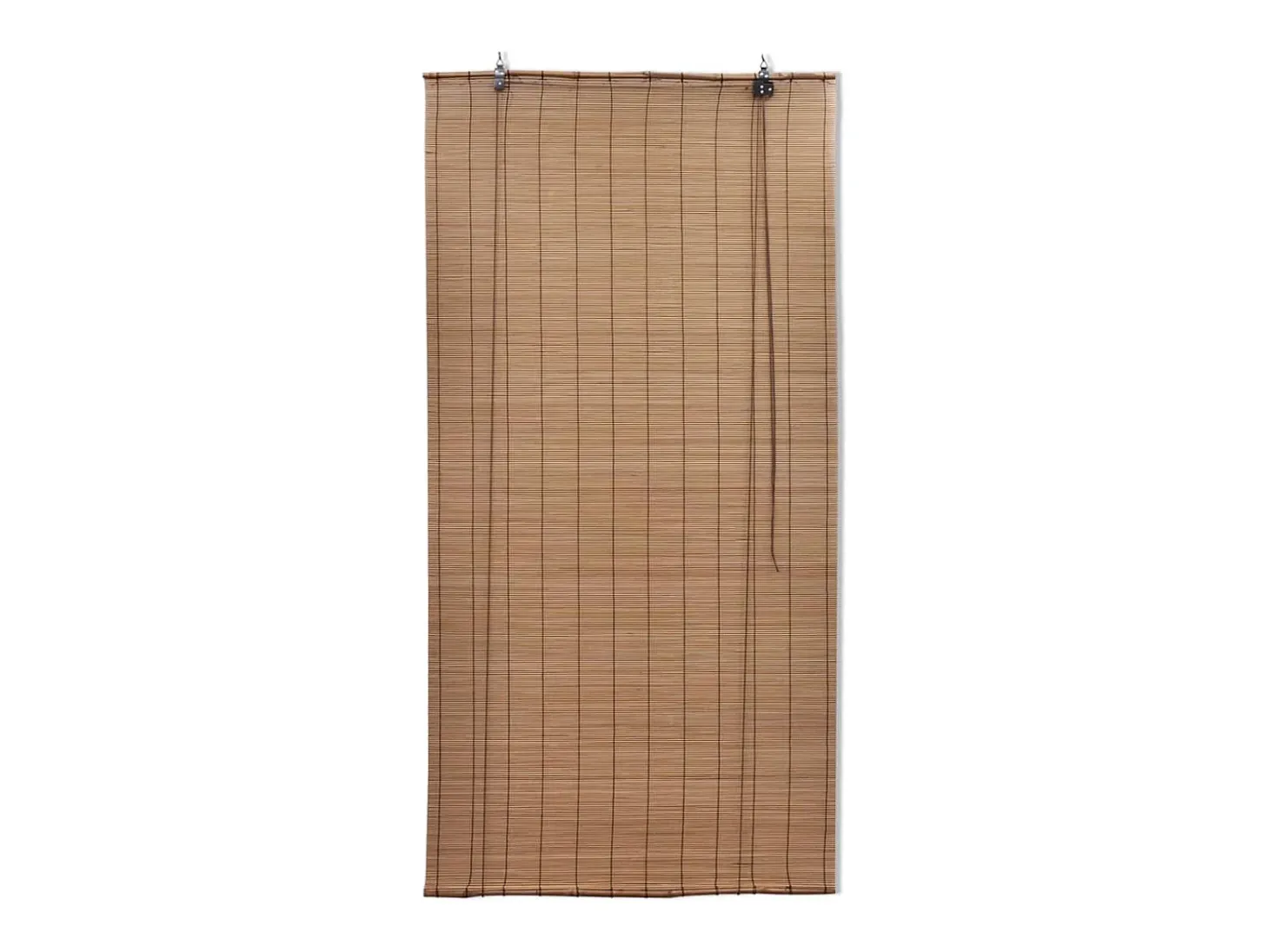 Estor enrollable de bambú 100x220 cm Marrón