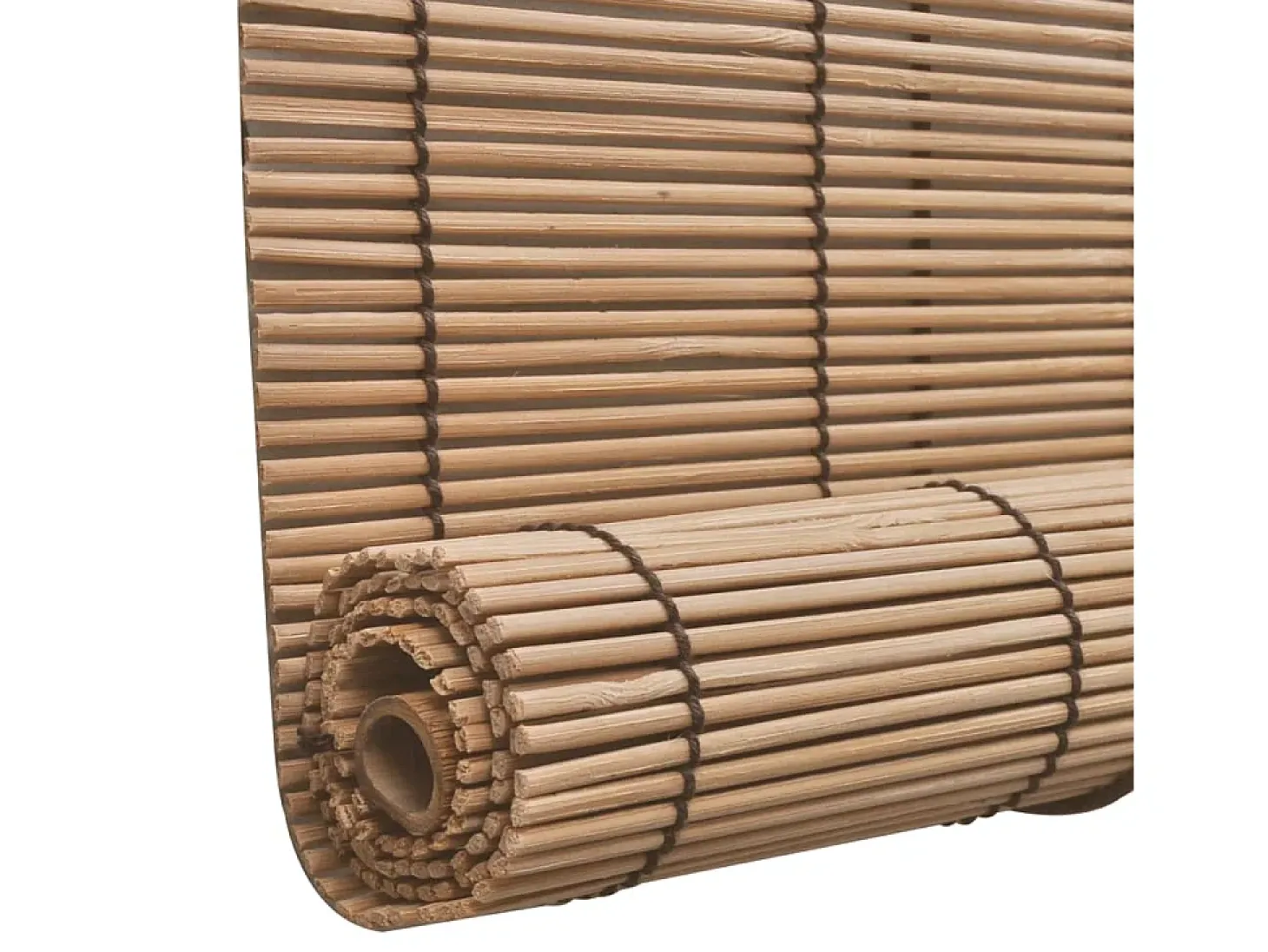 Estor enrollable de bambú 100x220 cm Marrón
