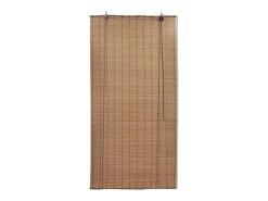 Estor enrollable de bambú marrón 120x160 cm