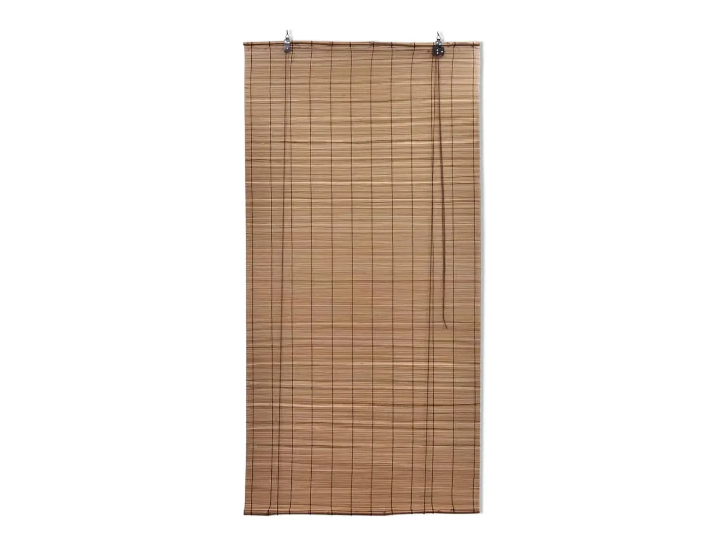 Estor enrollable de bambú marrón 120x160 cm