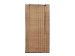 Estor enrollable de bambú 150x160 cm Marrón