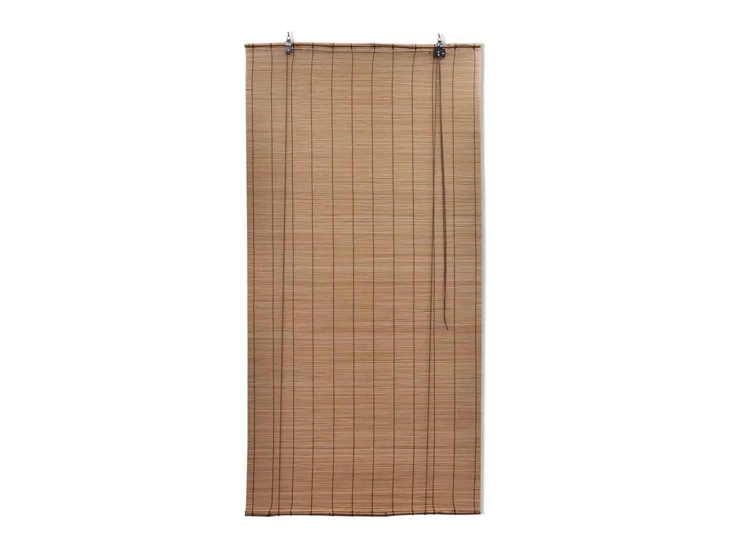 Estor enrollable de bambú 150x160 cm Marrón