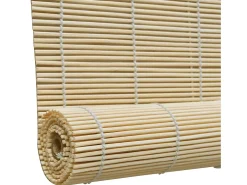 Estor enrollable de bambú natural 120x220 cm