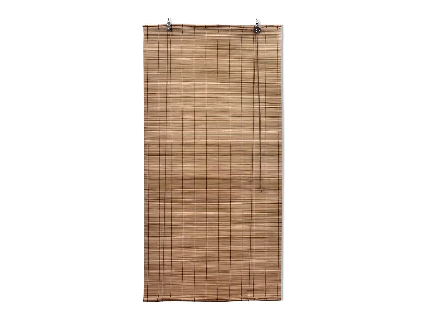 Estor enrollable de bambú marrón 140x160 cm