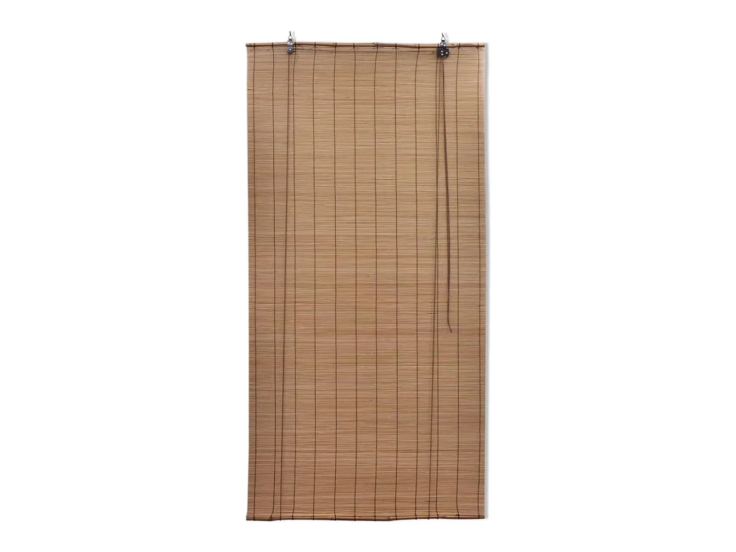 Estor enrollable de bambú 80x220 cm Marrón