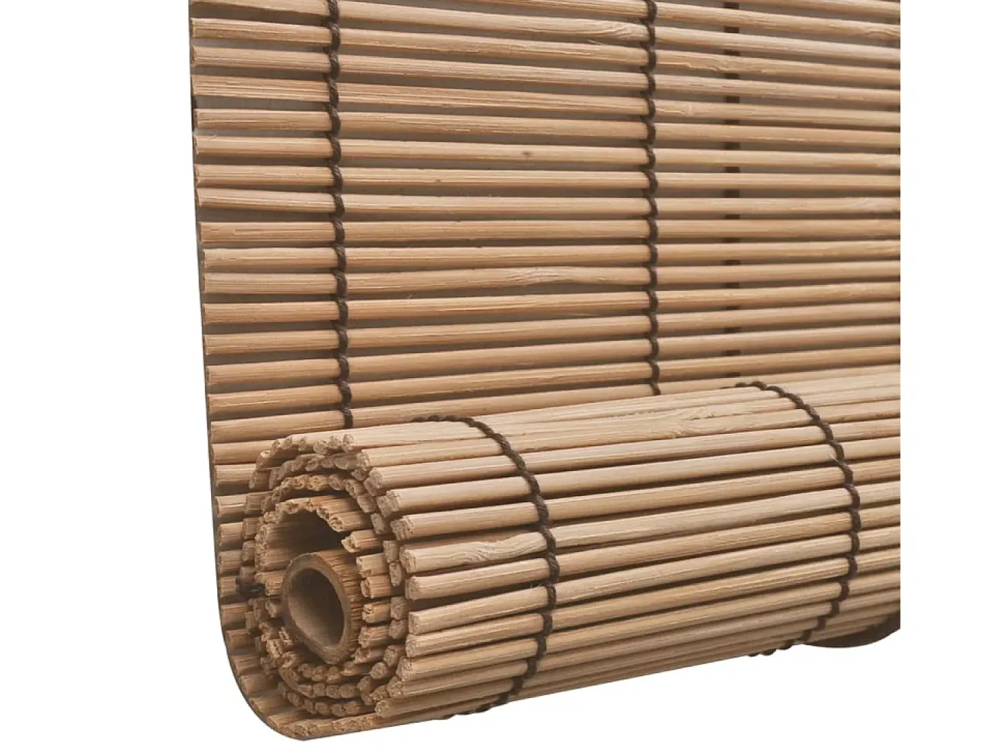 Estor enrollable de bambú 80x220 cm Marrón