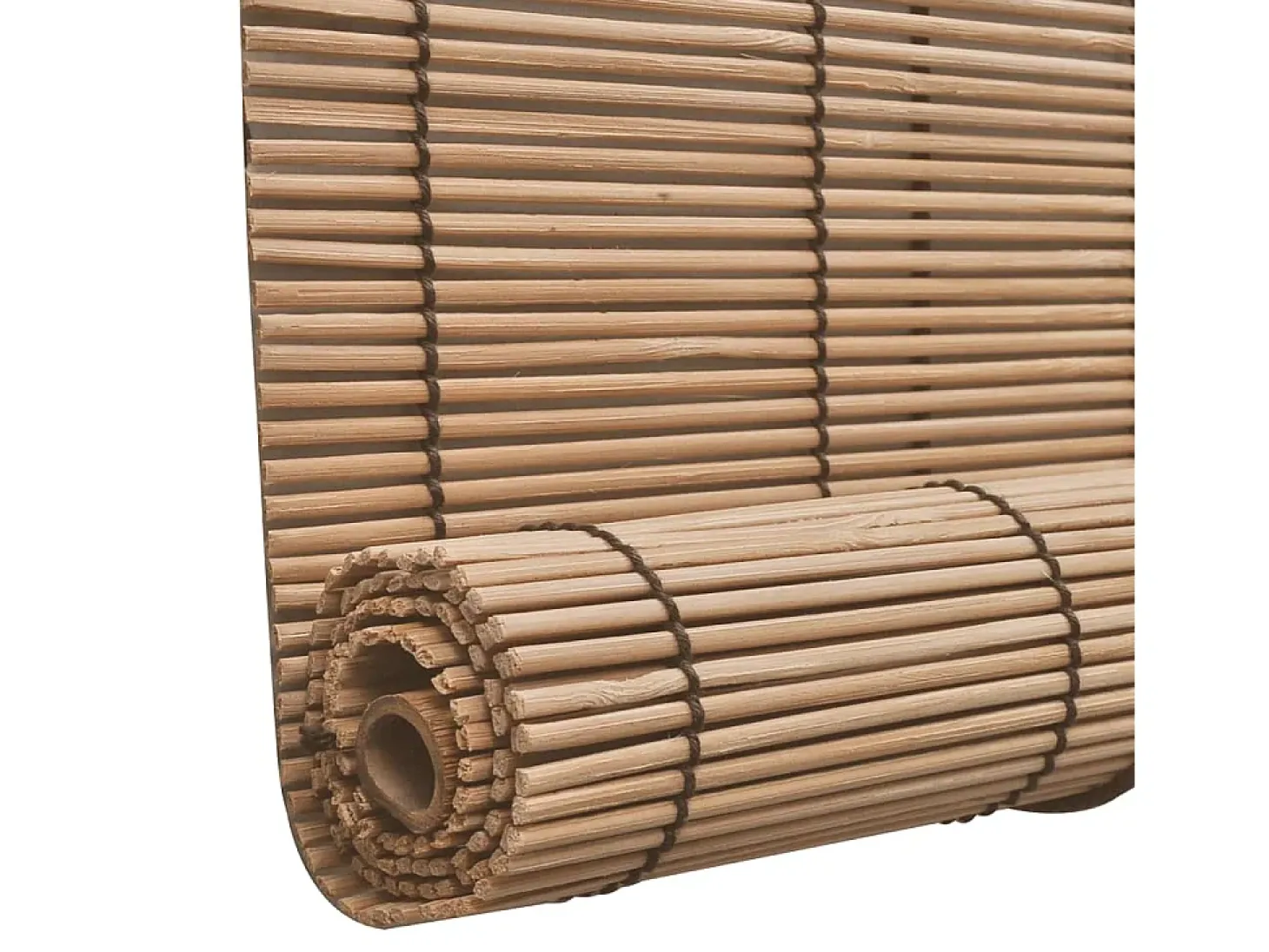 Estor enrollable de bambú marrón 150x220 cm