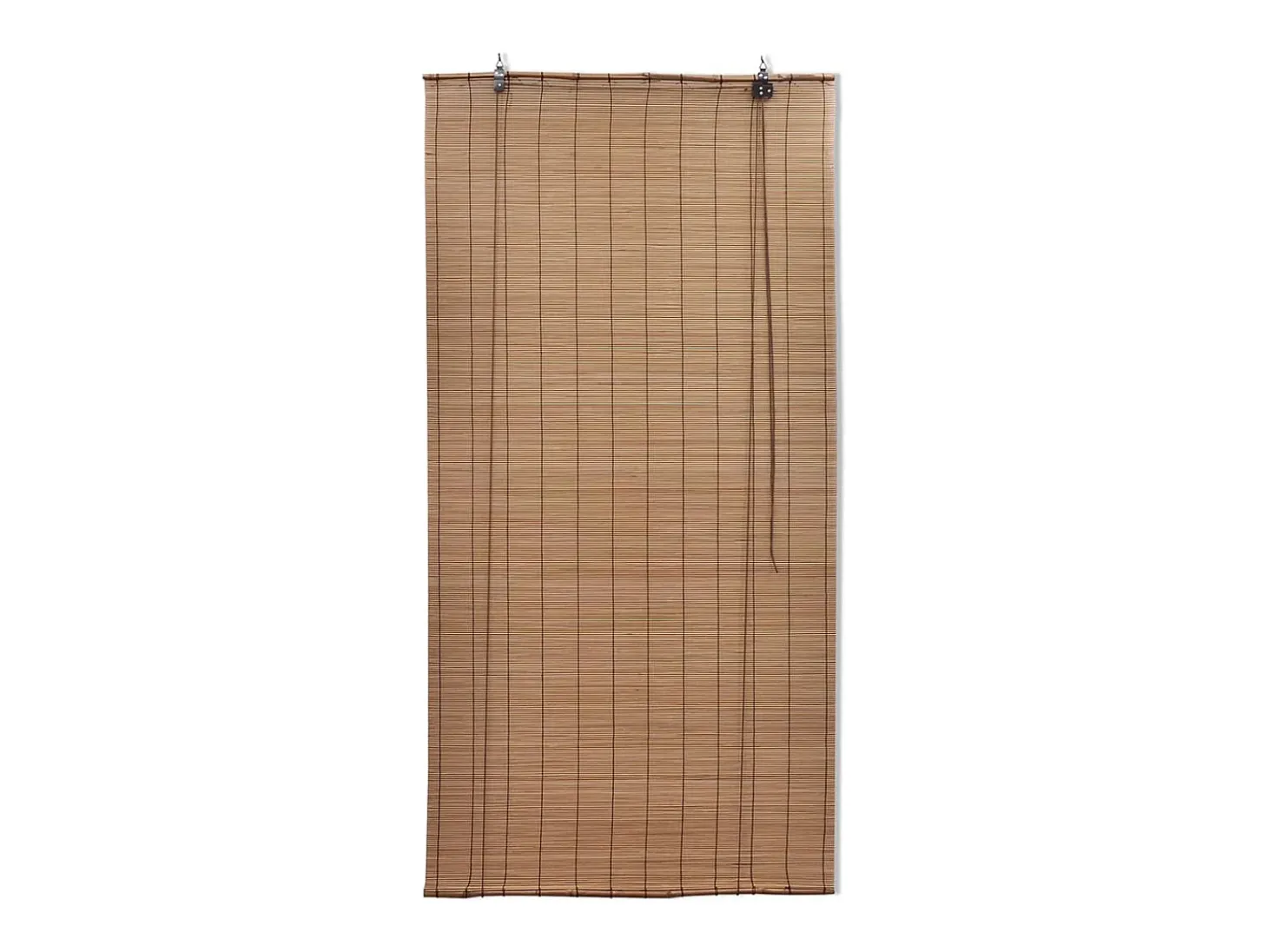 Estor enrollable de bambú marrón 150x220 cm