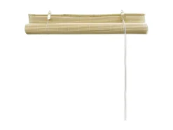 Estor enrollable de bambú 140x220 cm Natural