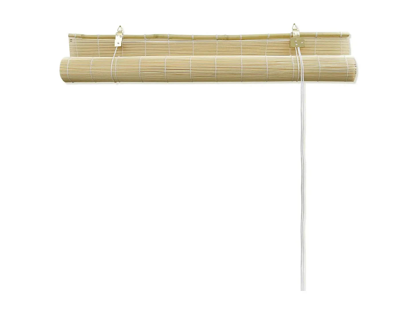 Estor enrollable de bambú 140x220 cm Natural