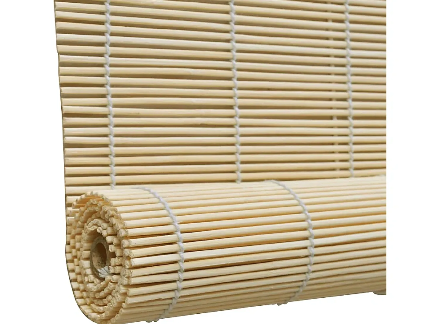 Estor enrollable de bambú 140x220 cm Natural