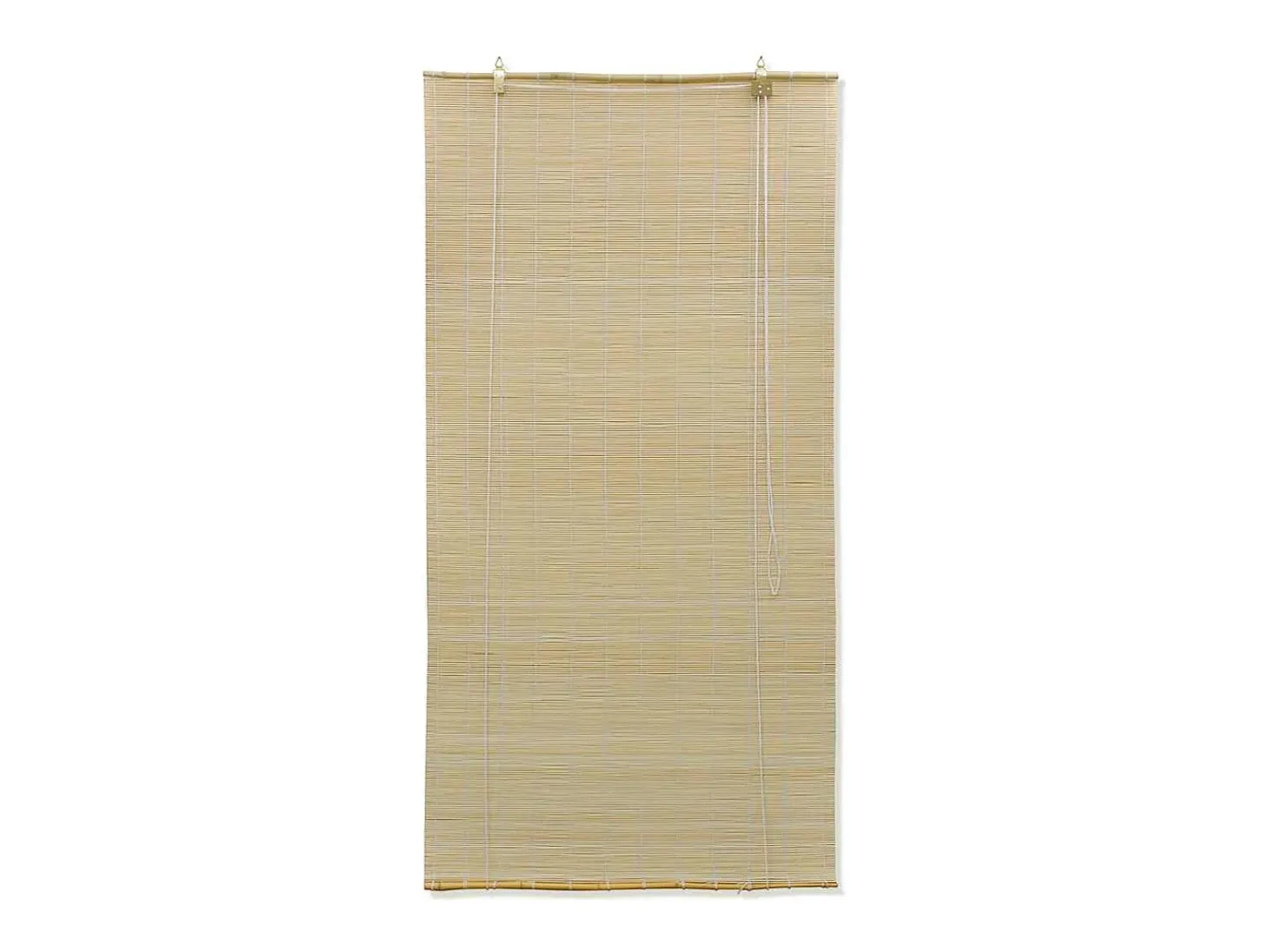 Estor enrollable de bambú natural 80x160 cm