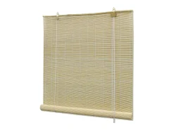 Estor enrollable de bambú 80x220 cm Natural