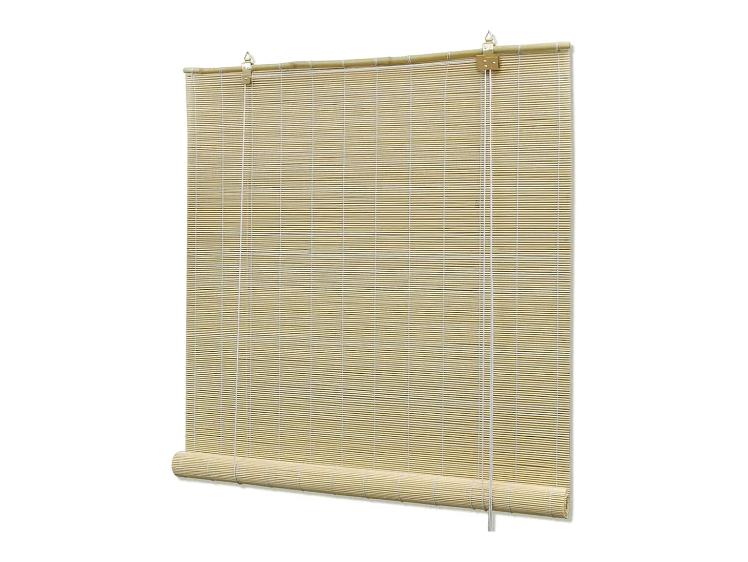 Estor enrollable de bambú 100 x 220 cm Natural