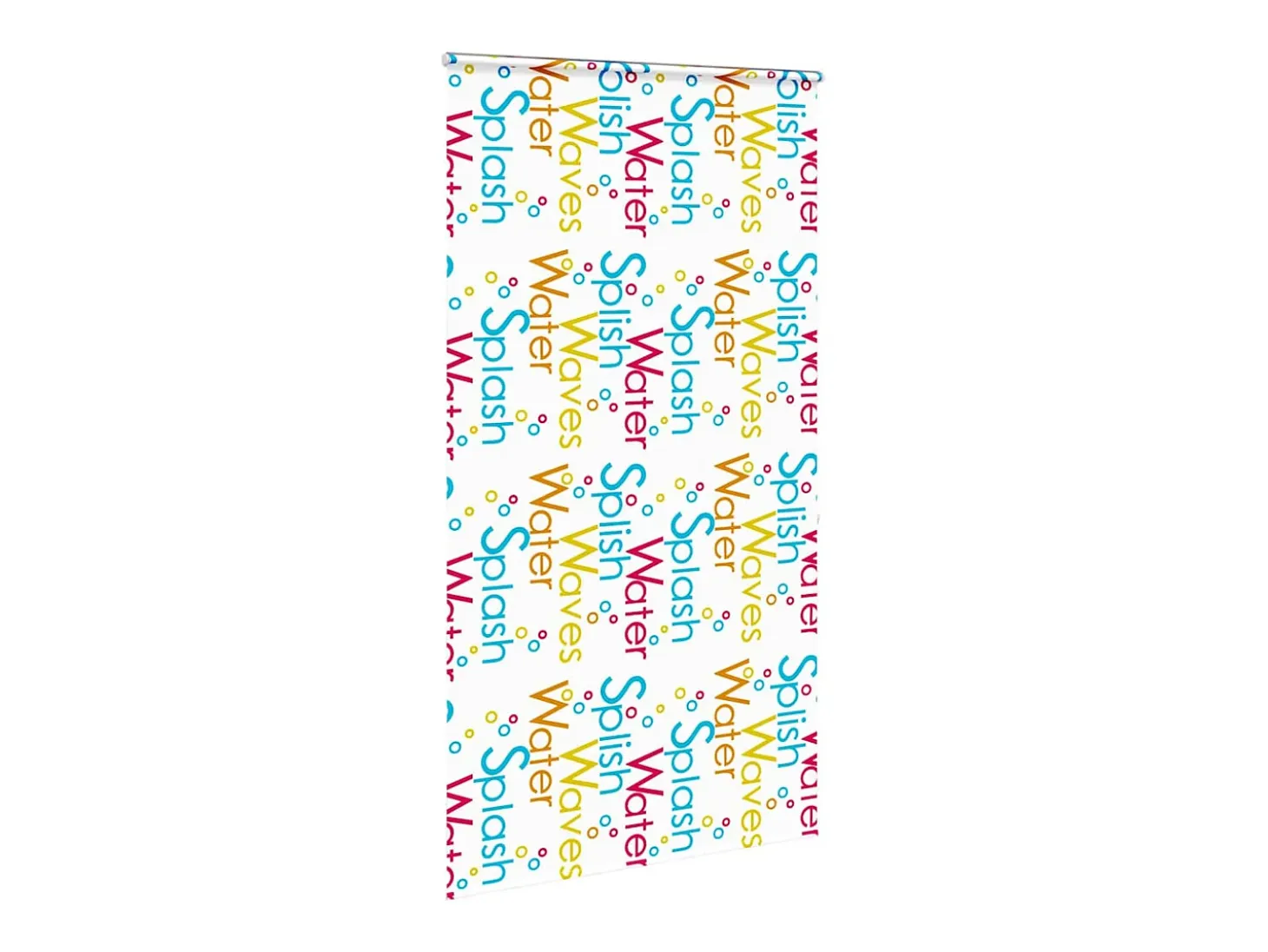 Estor enrollable de ducha con casete de tela ancho 136 cm