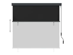 Estor enrollable de exterior 160x250 cm Antracita