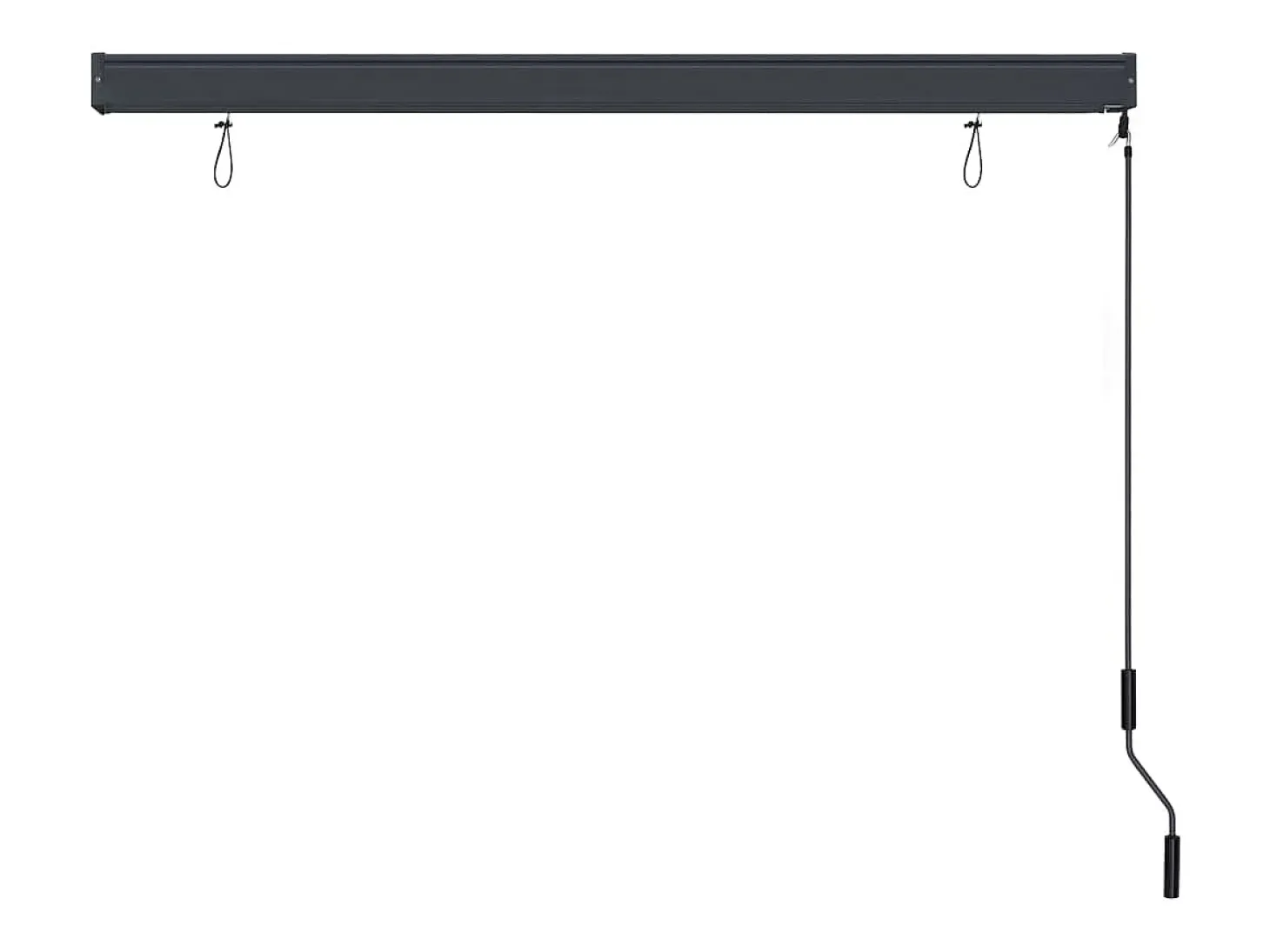 Estor enrollable de exterior 160x250 cm Antracita