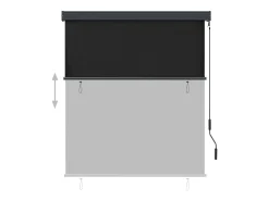 Estor enrollable de exterior 140 x 250 cm Antracita