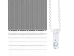 Estor enrollable gris de 100 x 175 cm