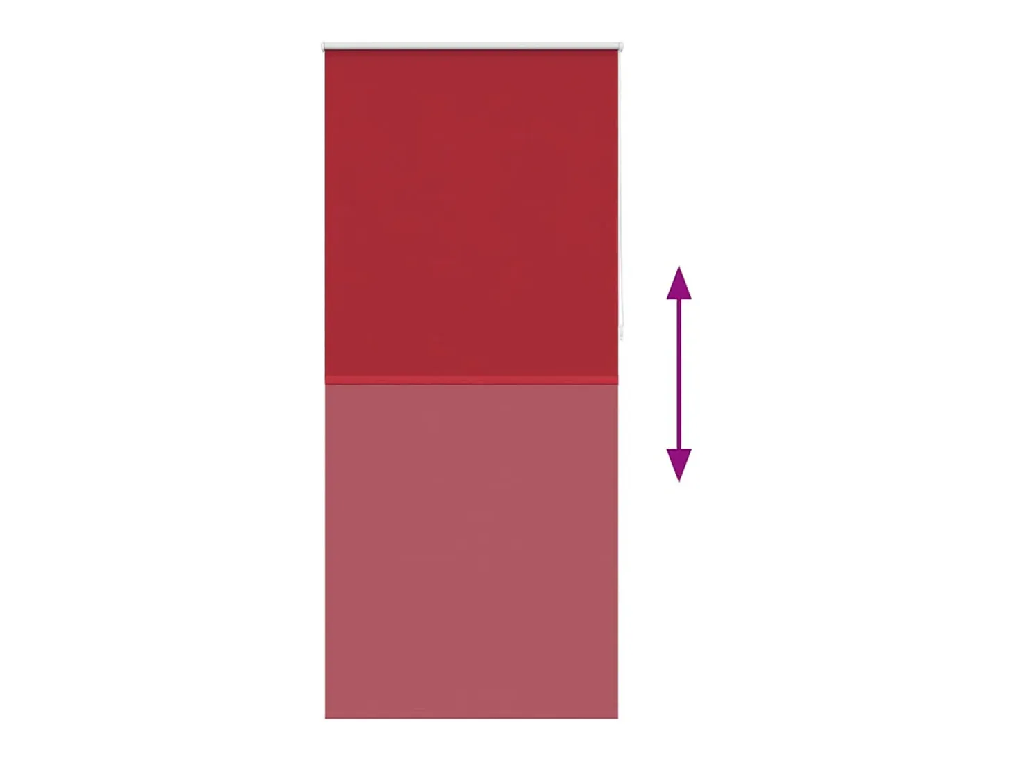 Estor enrollable opaco 120 x 230 cm rojo
