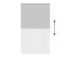 Estor enrollable opaco 100 x 175 cm gris
